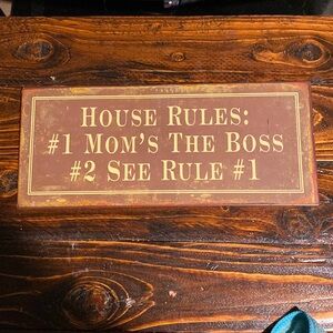 House rules sign/wall decor